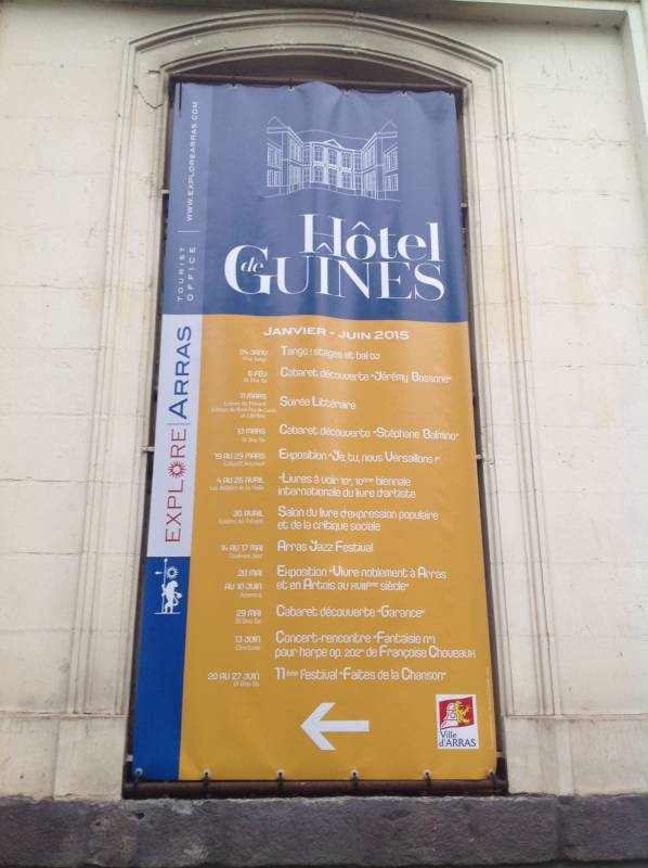 banner van Hotel Guines in Arras