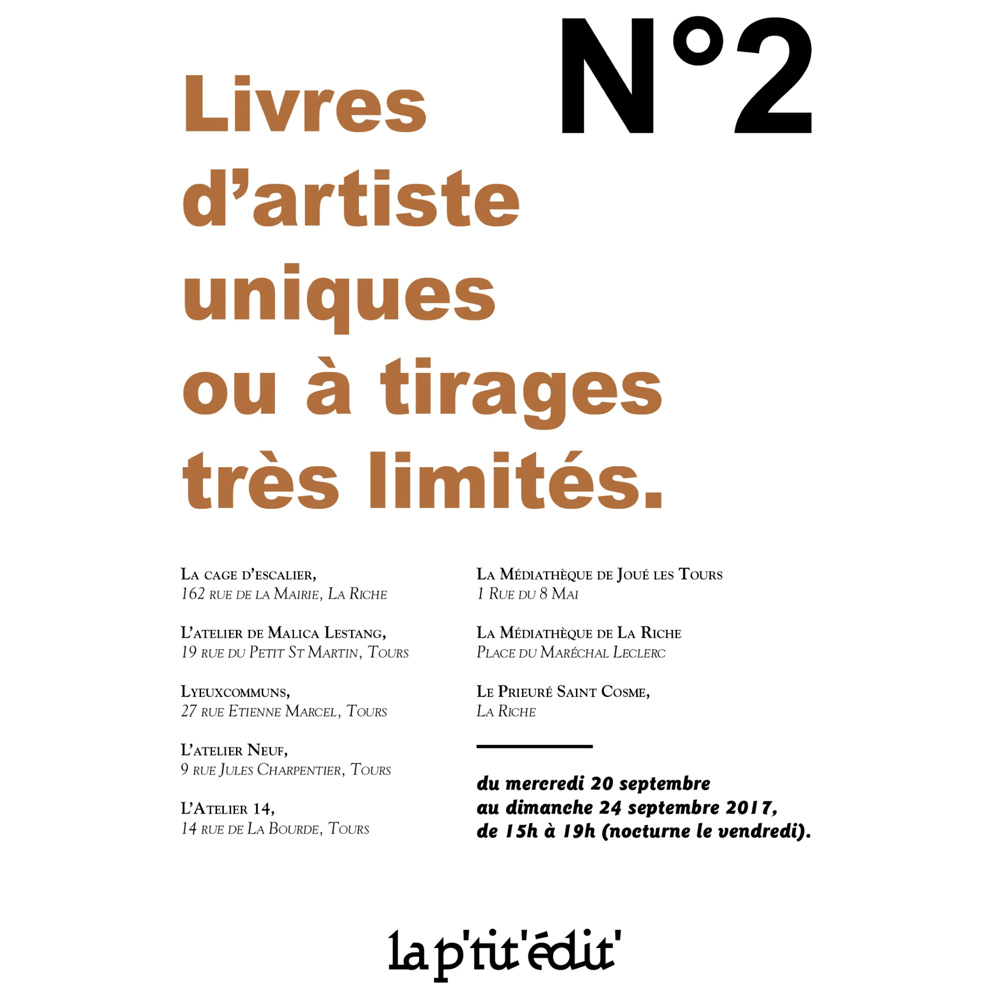 affiche van La p'tit édit N°2 in Tours